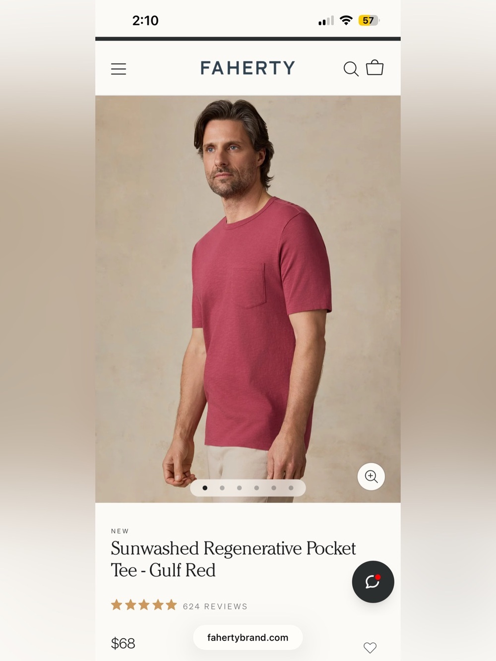 Faherty “Sunwashed” Tee - Picture 2 of 2